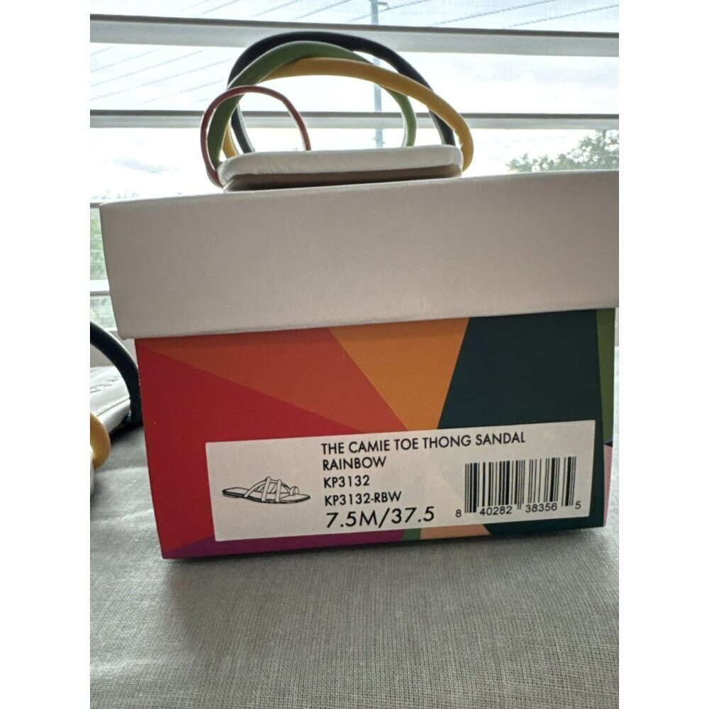 Katy Perry The Camie Toe Thong Sandal Rainbow 7.5 NIB - Picture 7 of 7